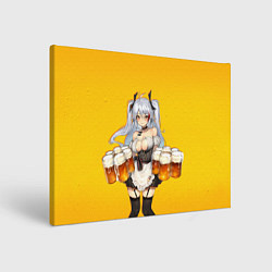 Холст прямоугольный Пивняшка, цвет: 3D-принт