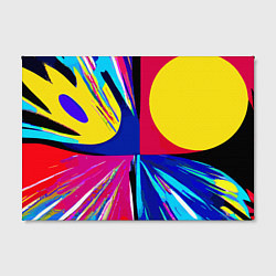 Холст прямоугольный Pop art composition - neural network, цвет: 3D-принт — фото 2