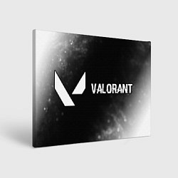 Холст прямоугольный Valorant glitch на темном фоне по-горизонтали, цвет: 3D-принт