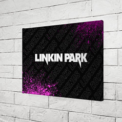 Холст прямоугольный Linkin Park rock legends по-горизонтали, цвет: 3D-принт — фото 2