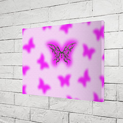 Холст прямоугольный Y2K purple butterfly, цвет: 3D-принт — фото 2