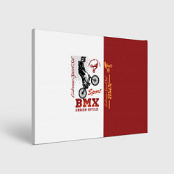 Холст прямоугольный BMX urban style, цвет: 3D-принт