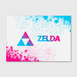 Холст прямоугольный Zelda neon gradient style по-горизонтали, цвет: 3D-принт — фото 2