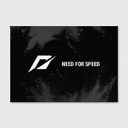 Холст прямоугольный Need for Speed glitch на темном фоне по-горизонтал, цвет: 3D-принт — фото 2