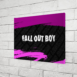 Холст прямоугольный Fall Out Boy rock legends по-горизонтали, цвет: 3D-принт — фото 2