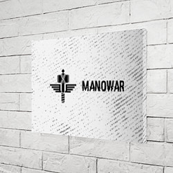 Холст прямоугольный Manowar glitch на светлом фоне по-горизонтали, цвет: 3D-принт — фото 2