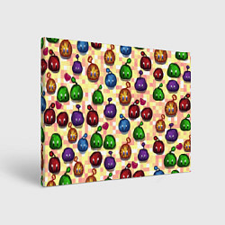 Холст прямоугольный Stardew Valley: slimes, цвет: 3D-принт