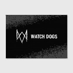 Холст прямоугольный Watch Dogs glitch на темном фоне по-горизонтали, цвет: 3D-принт — фото 2