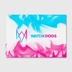 Холст прямоугольный Watch Dogs neon gradient style по-горизонтали, цвет: 3D-принт — фото 2