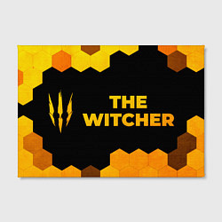 Холст прямоугольный The Witcher - gold gradient по-горизонтали, цвет: 3D-принт — фото 2