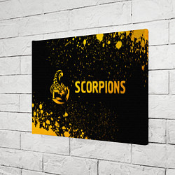 Холст прямоугольный Scorpions - gold gradient по-горизонтали, цвет: 3D-принт — фото 2