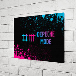Холст прямоугольный Depeche Mode - neon gradient по-горизонтали, цвет: 3D-принт — фото 2