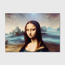 Холст прямоугольный Нейросеть - азиатская Мона Лиза, цвет: 3D-принт — фото 2