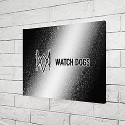 Холст прямоугольный Watch Dogs glitch на светлом фоне по-горизонтали, цвет: 3D-принт — фото 2