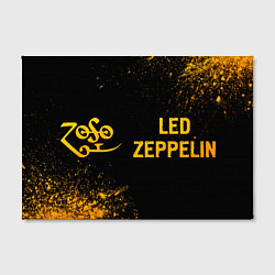 Холст прямоугольный Led Zeppelin - gold gradient по-горизонтали, цвет: 3D-принт — фото 2