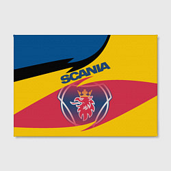 Холст прямоугольный Scania logo, цвет: 3D-принт — фото 2