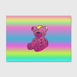 Холст прямоугольный Медвежонок Лил Пип, цвет: 3D-принт — фото 2