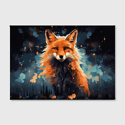 Холст прямоугольный Fox in the forest, цвет: 3D-принт — фото 2