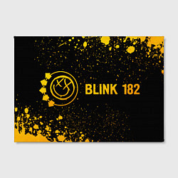 Холст прямоугольный Blink 182 - gold gradient по-горизонтали, цвет: 3D-принт — фото 2