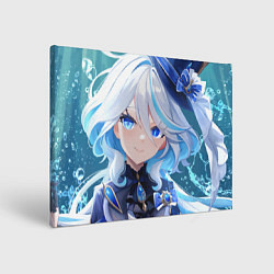 Холст прямоугольный Genshin Impact Furina Smile, цвет: 3D-принт