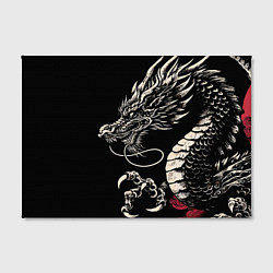 Холст прямоугольный Japanese dragon - irezumi - art, цвет: 3D-принт — фото 2