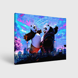 Холст прямоугольный Кунг-фу Панда Friend, цвет: 3D-принт