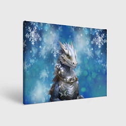 Холст прямоугольный Зимний дракон, цвет: 3D-принт