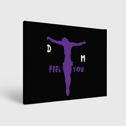 Холст прямоугольный Depeche Mode - I Feel You силуэт, цвет: 3D-принт