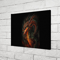 Холст прямоугольный Красный древесный дракон, цвет: 3D-принт — фото 2