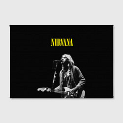 Холст прямоугольный Группа Nirvana Курт Кобейн, цвет: 3D-принт — фото 2