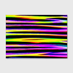 Холст прямоугольный Цветные неоновые полосы, цвет: 3D-принт — фото 2