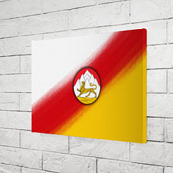 Холст прямоугольный Герб Осетии на фоне, цвет: 3D-принт — фото 2