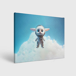 Холст прямоугольный Кролик в облаках, цвет: 3D-принт