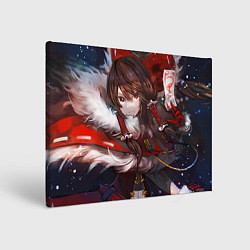 Холст прямоугольный Touhou Project Рейму Winter, цвет: 3D-принт