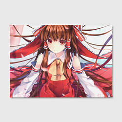 Холст прямоугольный Touhou Project Рейму Cute, цвет: 3D-принт — фото 2