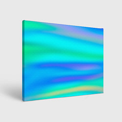 Холст прямоугольный Неоновые мягкие полосы через матовое стекло, цвет: 3D-принт