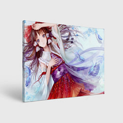 Холст прямоугольный Touhou Project Рейму Cute Flower, цвет: 3D-принт