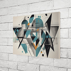 Холст прямоугольный Три человека авангард, цвет: 3D-принт — фото 2