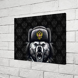 Холст прямоугольный Русский медведь, цвет: 3D-принт — фото 2