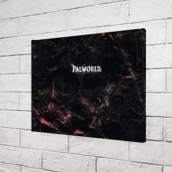 Холст прямоугольный Palworld dark logo, цвет: 3D-принт — фото 2