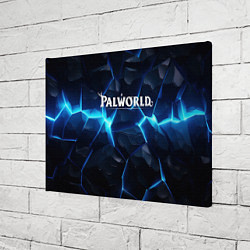 Холст прямоугольный Palworld logo blue ice, цвет: 3D-принт — фото 2