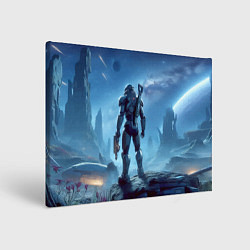 Холст прямоугольный Mass Effect - ai art, цвет: 3D-принт