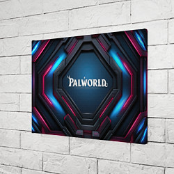 Холст прямоугольный Palworld логотип космический стиль, цвет: 3D-принт — фото 2