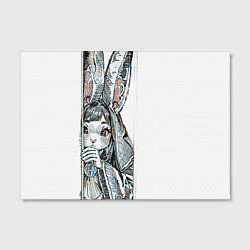 Холст прямоугольный Застенчивый кролик, цвет: 3D-принт — фото 2