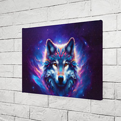 Холст прямоугольный Волк и звезды, цвет: 3D-принт — фото 2