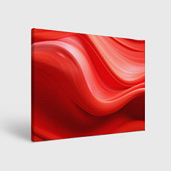 Холст прямоугольный Красная волна, цвет: 3D-принт