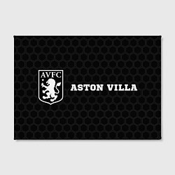 Холст прямоугольный Aston Villa sport на темном фоне по-горизонтали, цвет: 3D-принт — фото 2