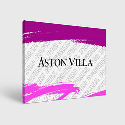 Холст прямоугольный Aston Villa pro football по-горизонтали, цвет: 3D-принт