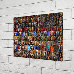 Холст прямоугольный Портреты всех героев, цвет: 3D-принт — фото 2