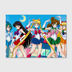 Холст прямоугольный Sailor Moon Усаги Ами Рей Макото Минако, цвет: 3D-принт — фото 2